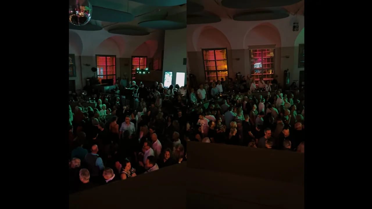 Impression einer früheren Party in der Kulisse Ettlingen