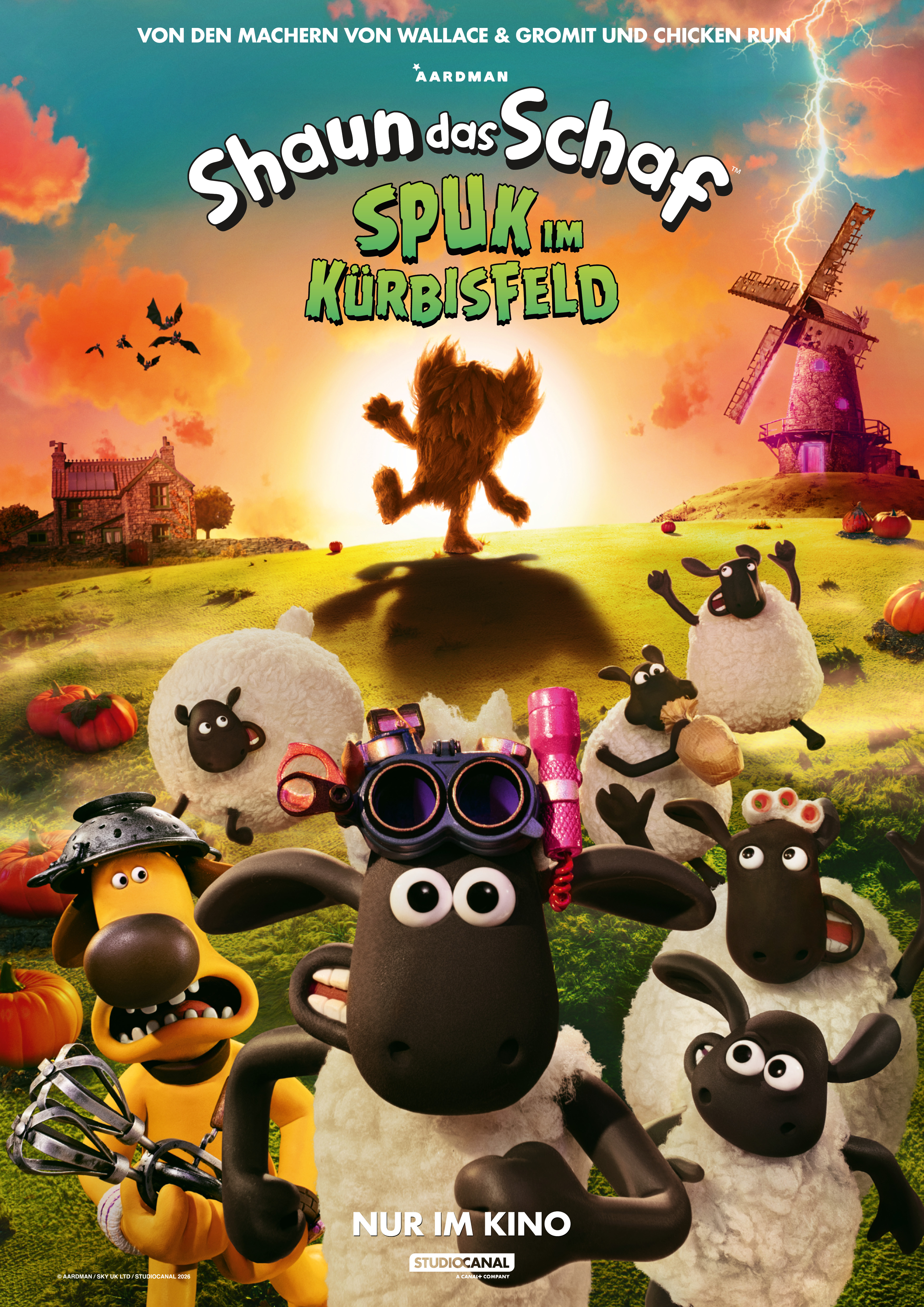 Plakat: Shaun das Schaf - Spuk im Kürbisfeld