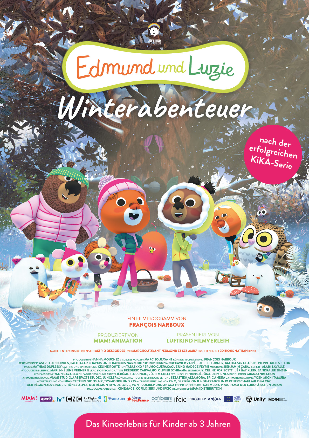Plakat: Edmund und Luzie - Winterabenteuer
